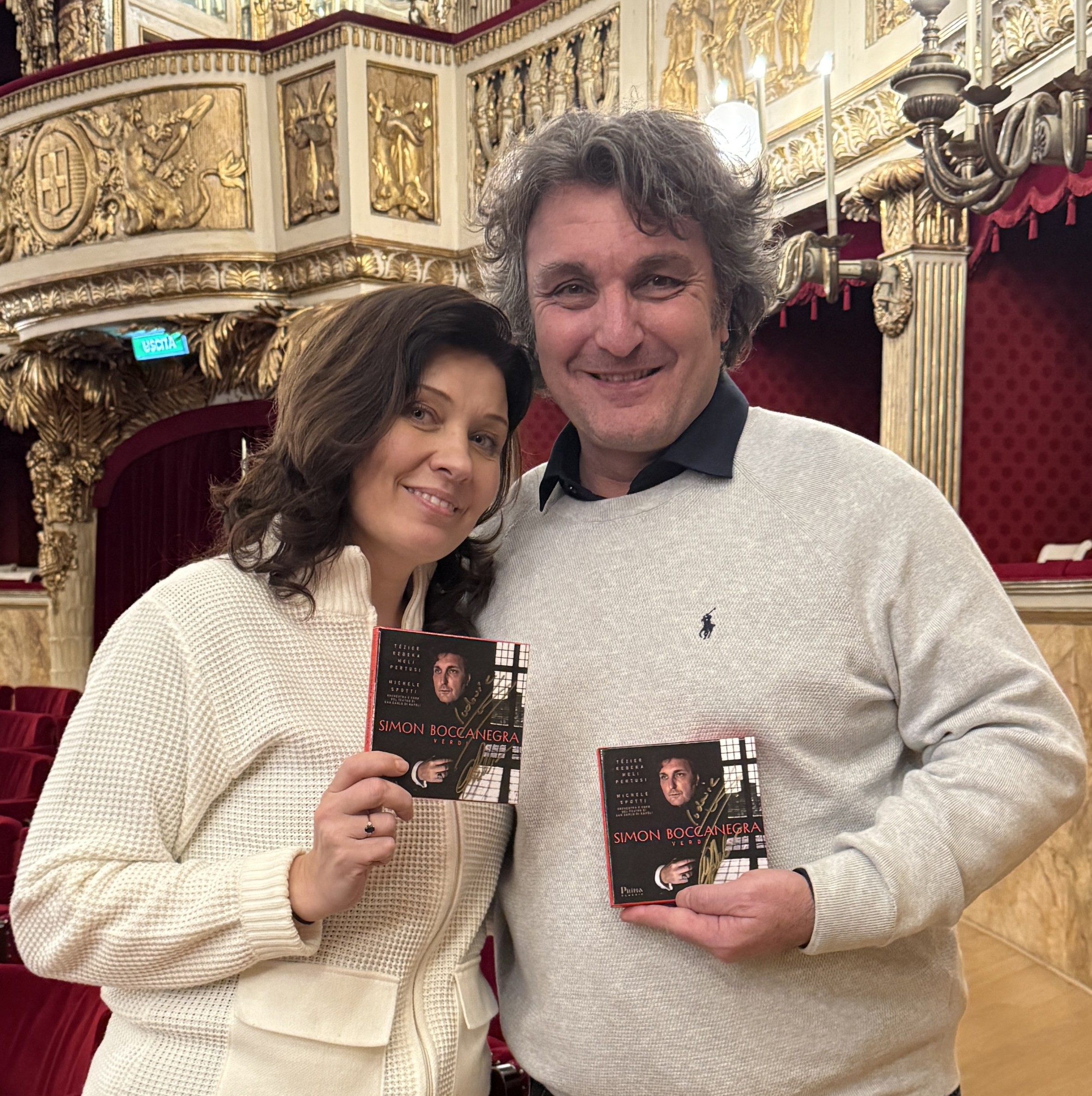 Marina and Ludovic signed CD SIMON